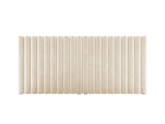 Mistero — Headboard Beige (Paris Cream) Black Plastic