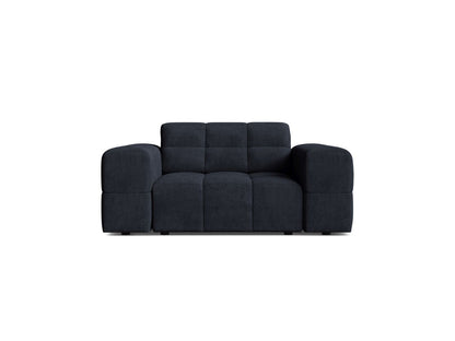 Jennifer — Armchair Navy Blue (Eden 16 Deep Blue) Black Plastic