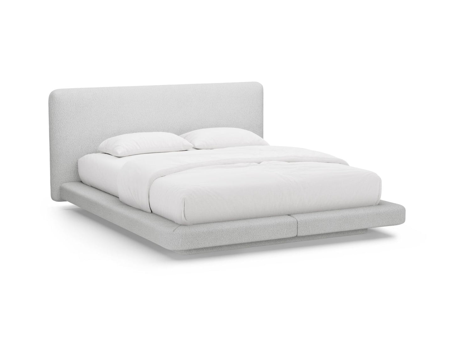 Linea — Bed Light Grey (Baloo 2085) Black Plastic