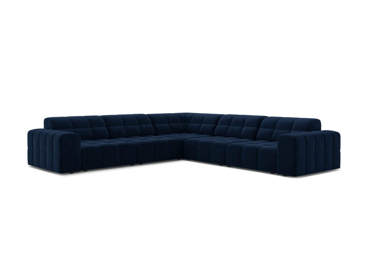Jennifer — Corner Sofa (285x285x78 cm) Royal Blue (Bluvel 86)