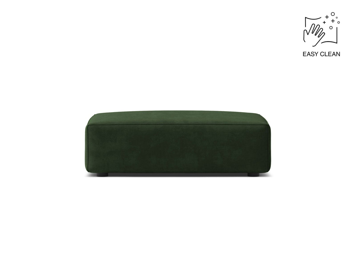 Jodie — Pouf Bottle Green (Venus 2940) Black Plastic