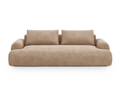 Calma — Sofa Dark Beige (Vogue 3) Black Plastic