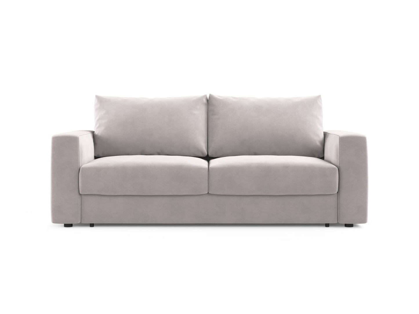 Grena — Sofa Light Grey (Salvador 16) Black Plastic