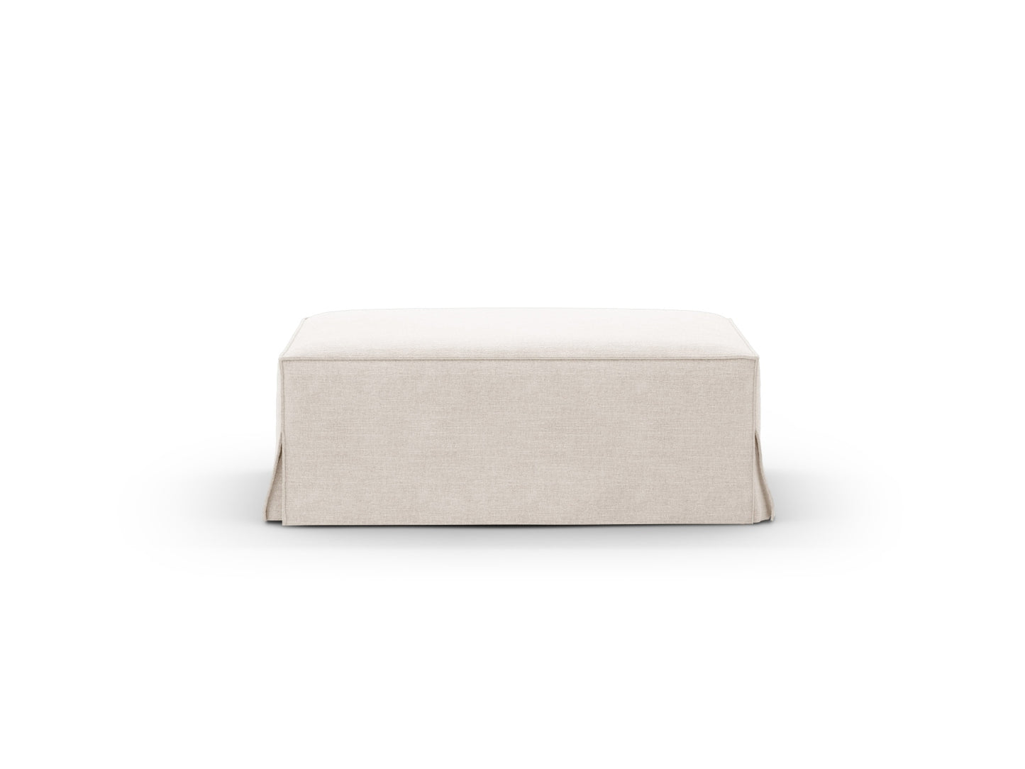 Jodie — Pouf Beige (LINS 22) Black Plastic