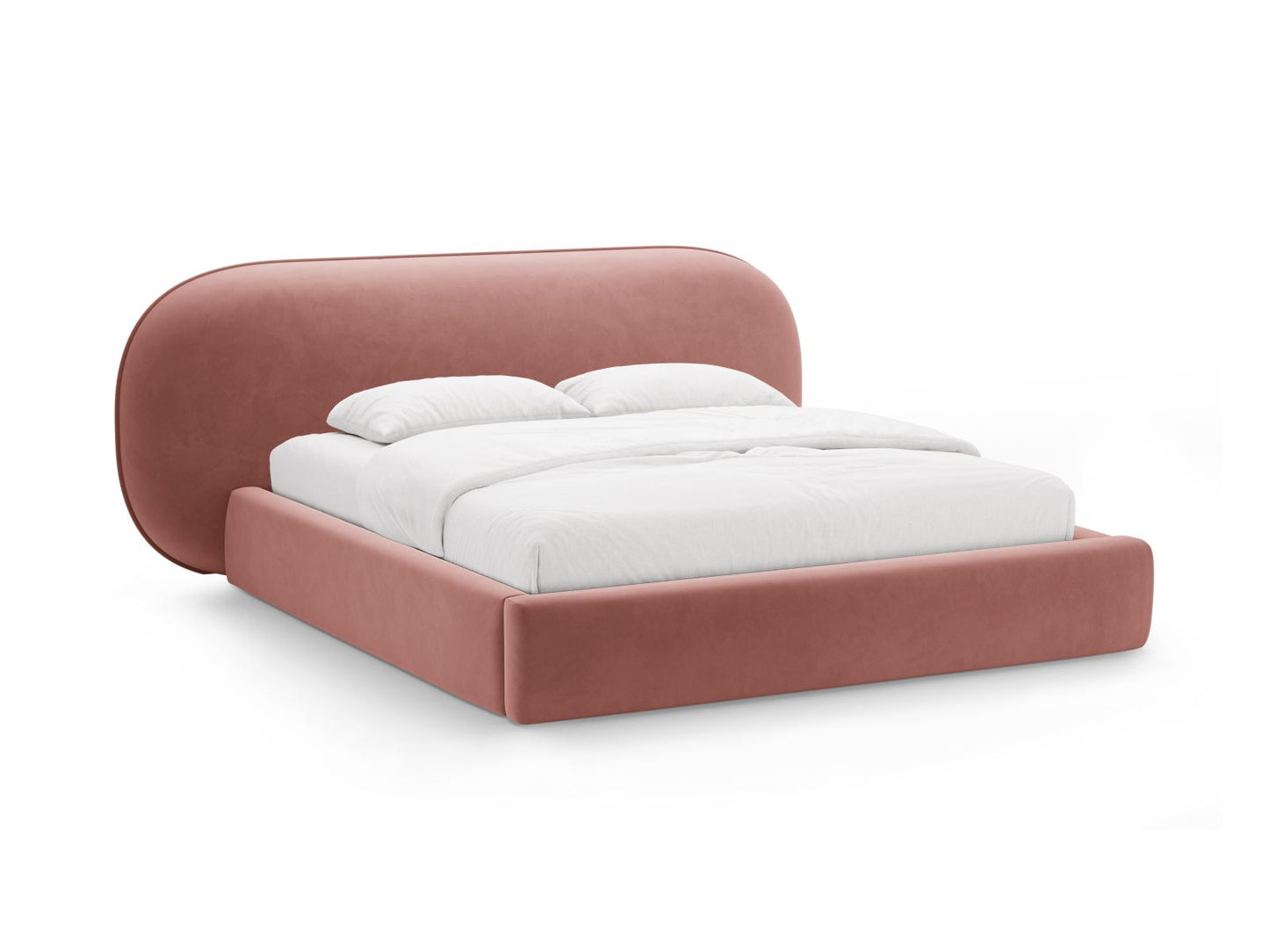 Ovalo — Bed Pink (Magic Velvet 2257) Black Plastic