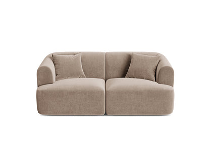 Campi — Sofa Dark Beige (Vogue 3) Black Plastic