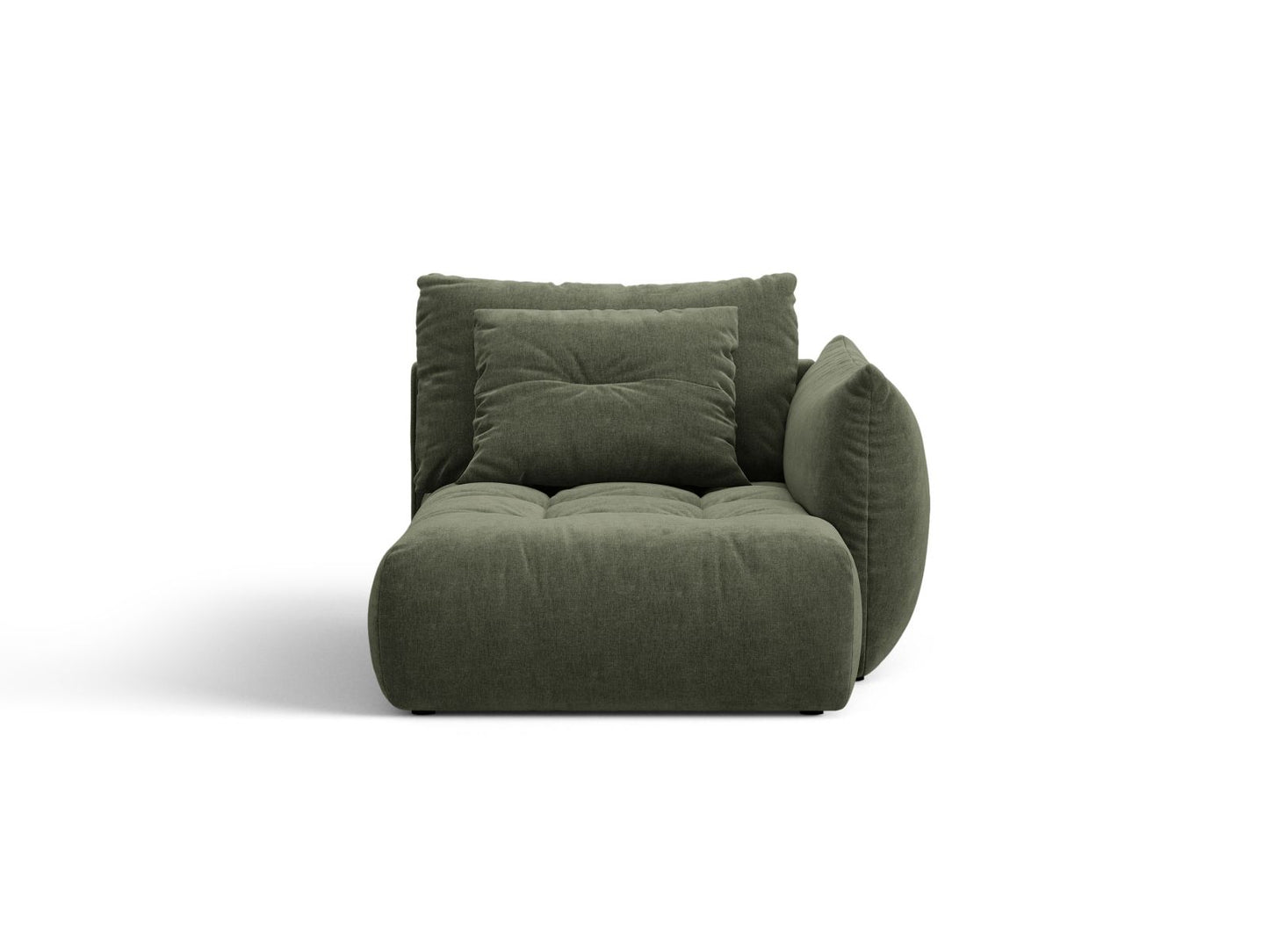 Bloom — Chaise Longue (112x152x97 cm) Moss Green (Wind 75) Right