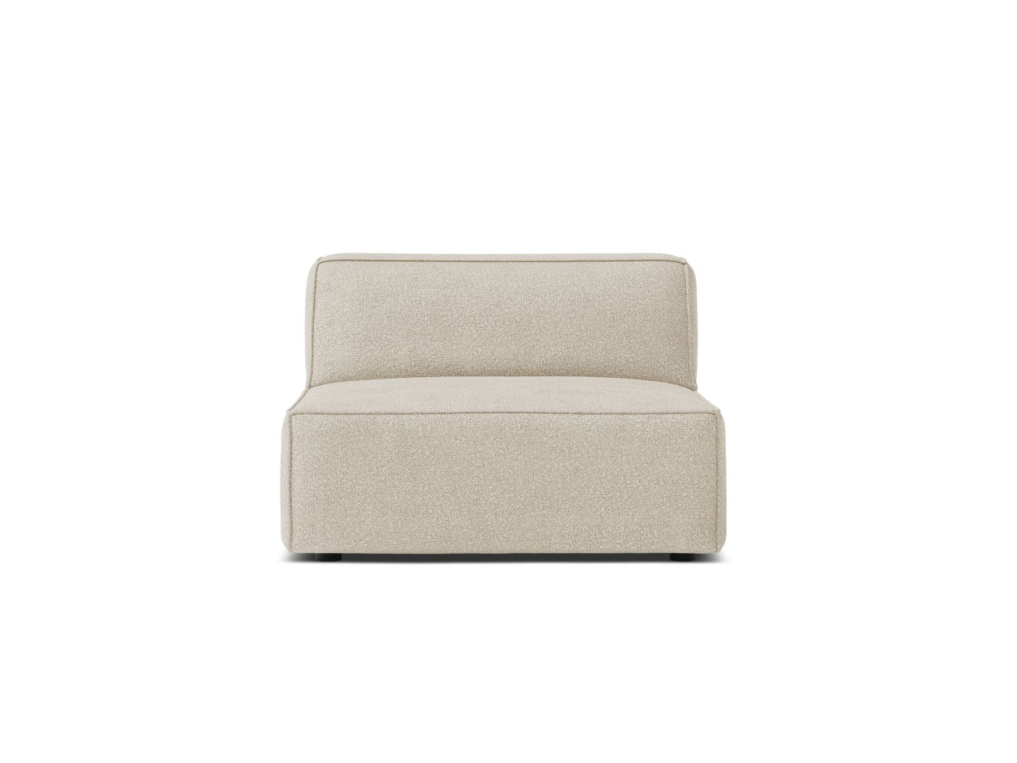 Jodie — Modular Sofa Beige (Baloo 2074) Black Plastic