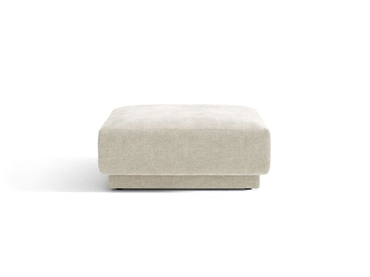 Miley — Pouf Light Beige (Eden 2 Pearl) Black Plastic