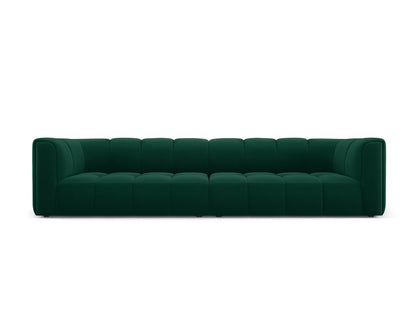 Moritz — Sofa Bottle Green (Bluvel 78) Black Plastic