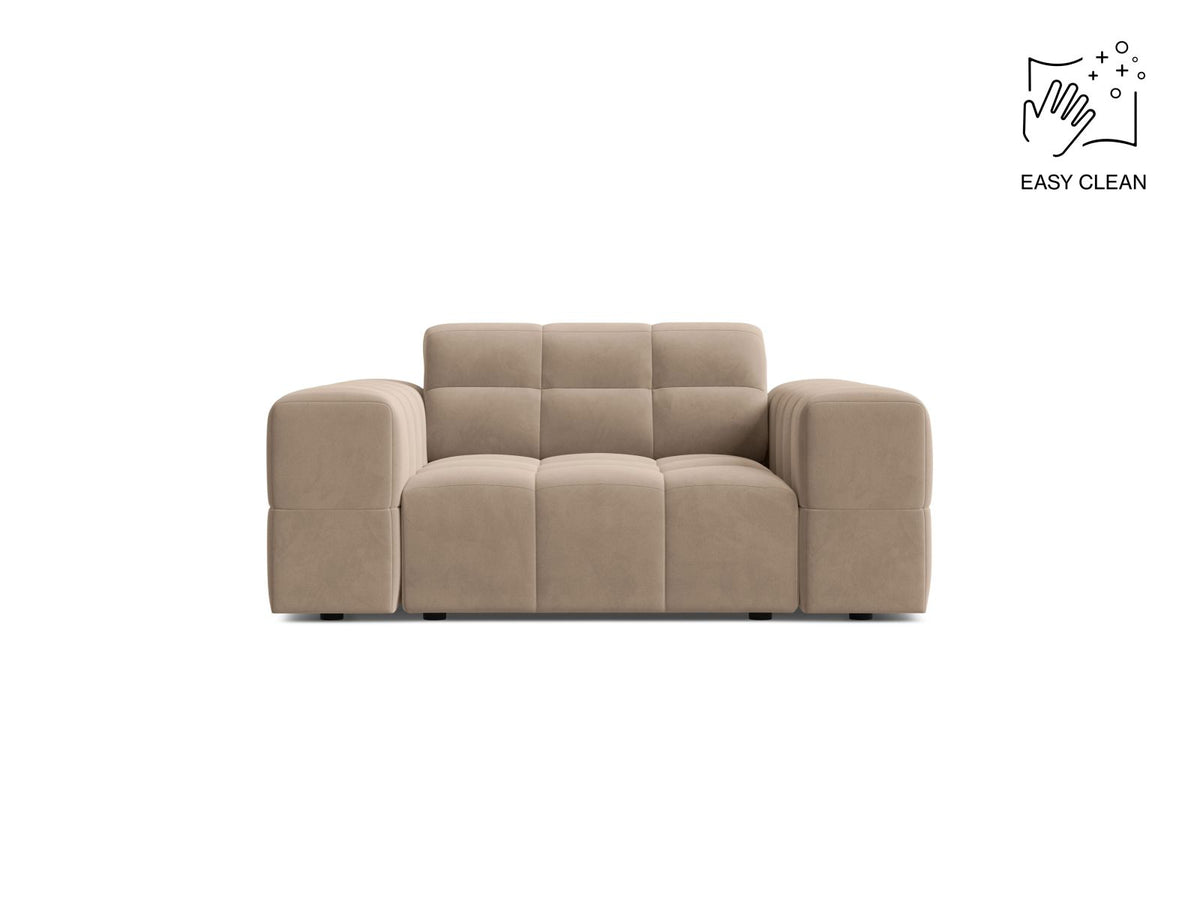 Jennifer — Armchair Beige (Venus 2928) Black Plastic