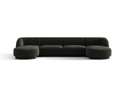Miley — Panoramic Sofa Anthracite (Eden 21 Black) Black Plastic