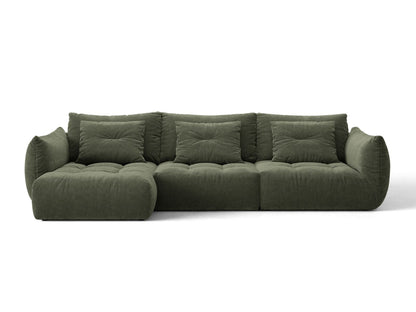 Bloom — Corner Sofa (327x152x97 cm) Moss Green (Wind 75) Left
