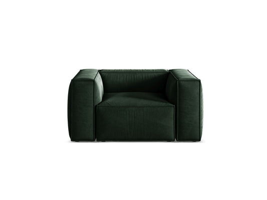 Aveiro — Armchair Bottle Green (Casino Deep Green) Black Plastic