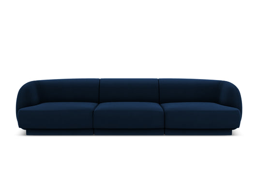 Miley — Sofa Royal Blue (Bluvel 86) Black Plastic