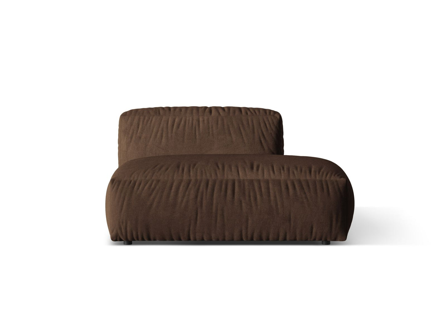 Martina — Sofa Chocolate (Vogue 6) Black Plastic Right