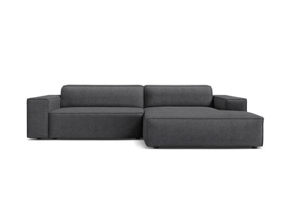 Jodie — Corner Sofa (224x162x77 cm) Dark Grey (Baloo 2083) Right