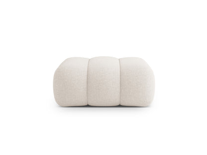 Koge — Pouf Light Beige (Eden 2 Pearl) Black Plastic