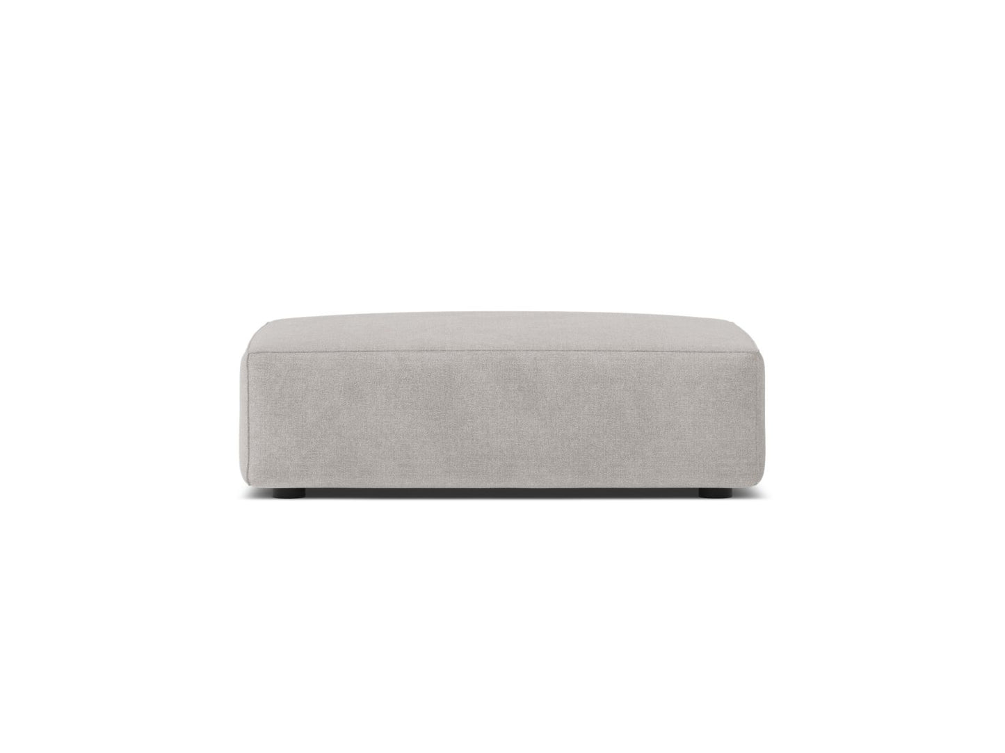 Jodie — Pouf Light Grey (Liberty 18) Black Plastic