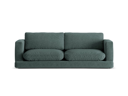 Ibiza — Sofa Moss Green (Wind 75) Black Plastic