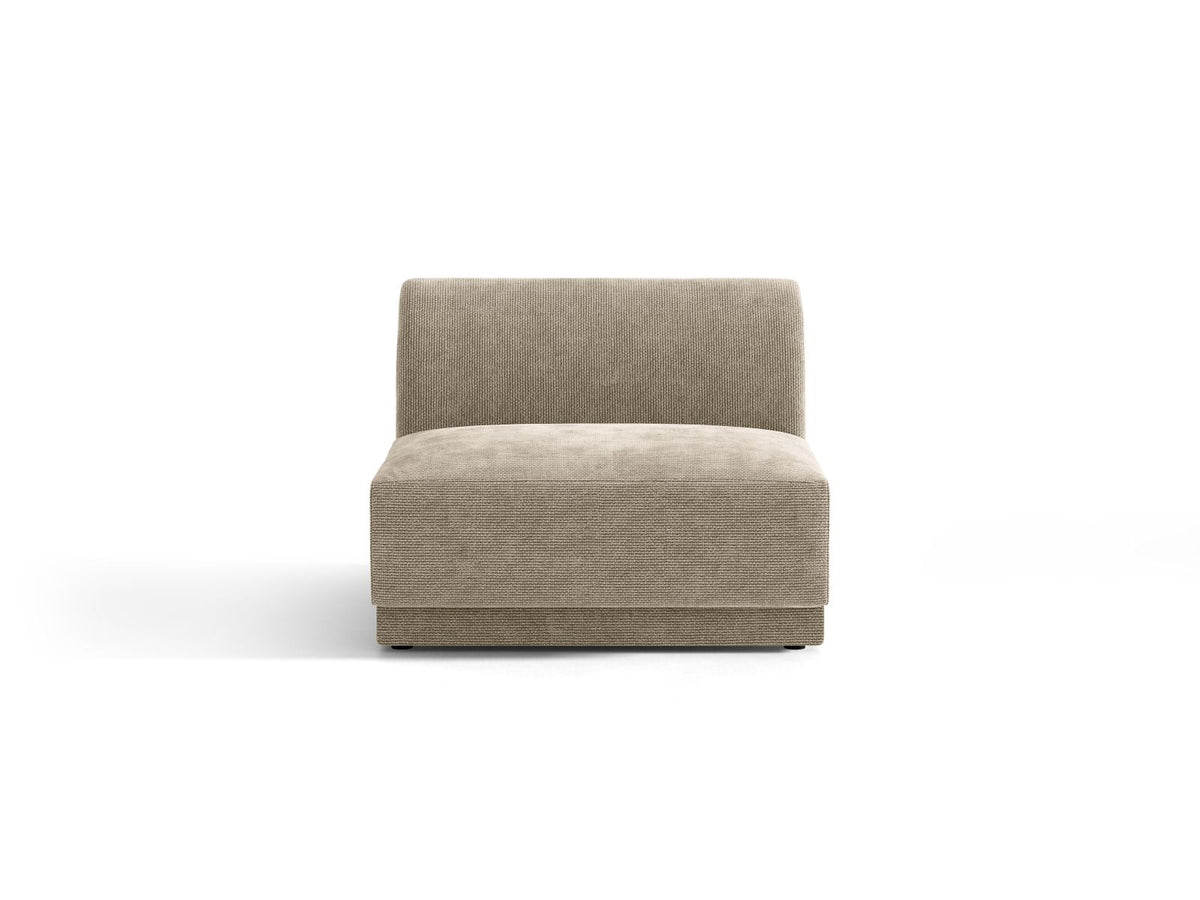 Miley — Modular Sofa Beige (Haga 30) Black Plastic