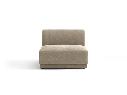 Miley — Modular Sofa Beige (Haga 30) Black Plastic