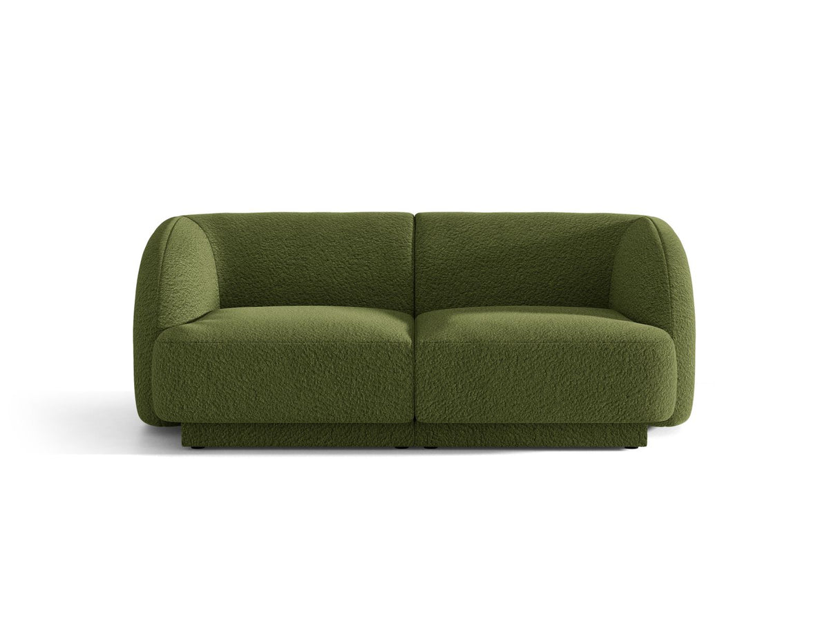 Miley — Sofa Dark Olive Green (Baloo 2090) Black Plastic