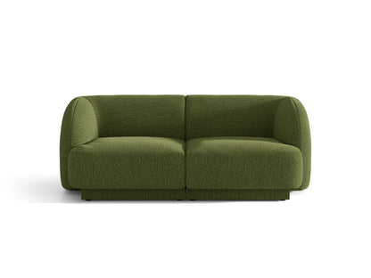 Miley — Sofa Dark Olive Green (Baloo 2090) Black Plastic