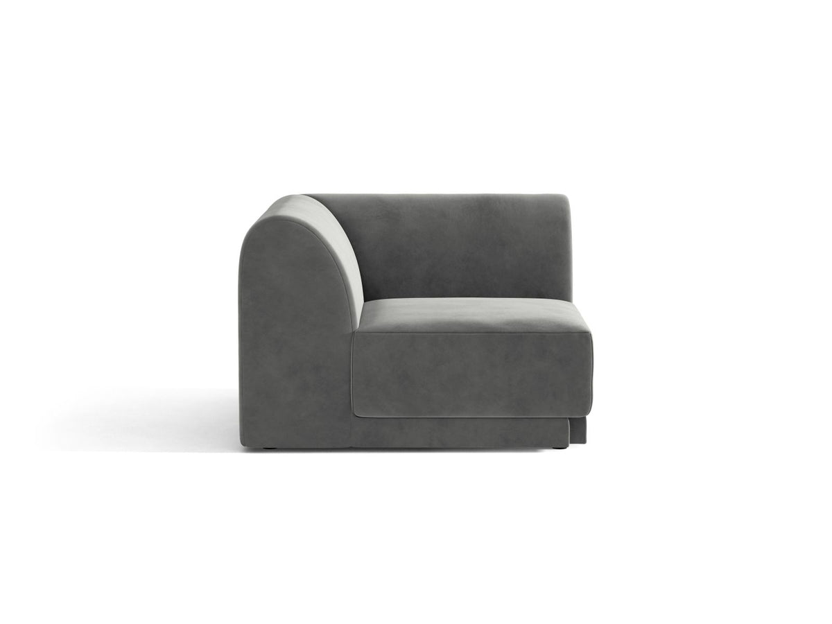 Miley — Modular Sofa Light Grey (Venus 2929) Black Plastic Unknown