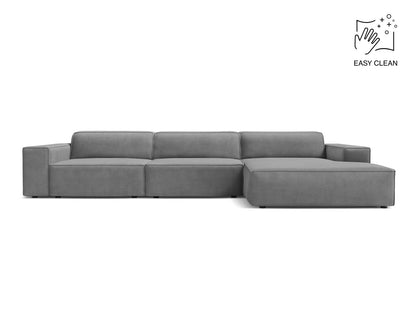 Jodie — Corner Sofa (284x162x77 cm) Light Grey (Venus 2929) Right