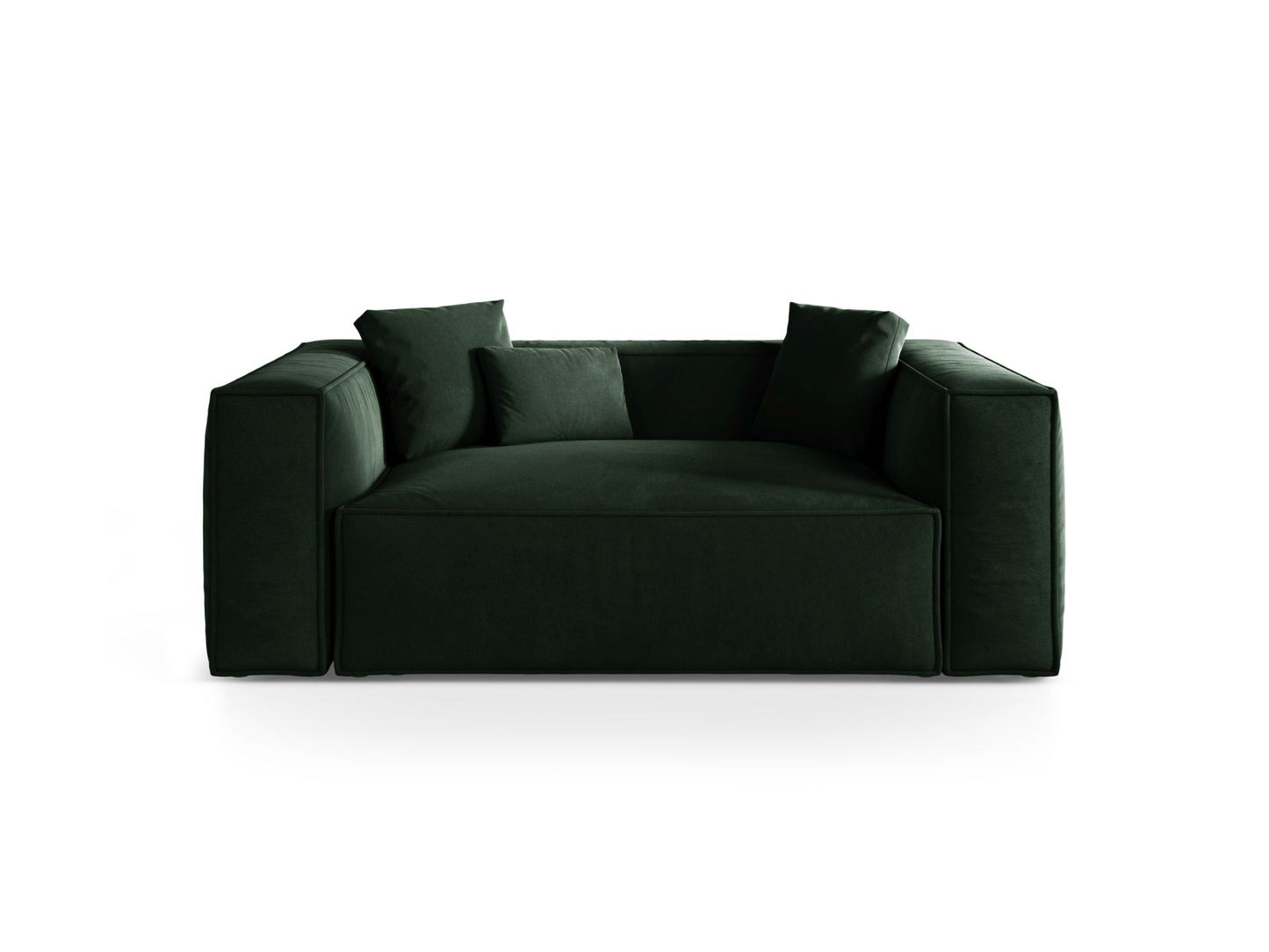 Aveiro — Sofa Bottle Green (Casino Deep Green) Black Plastic