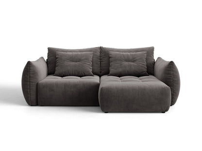Bloom — Sofa (250x152x87 cm) Dark Grey (Casino Graphite) Right