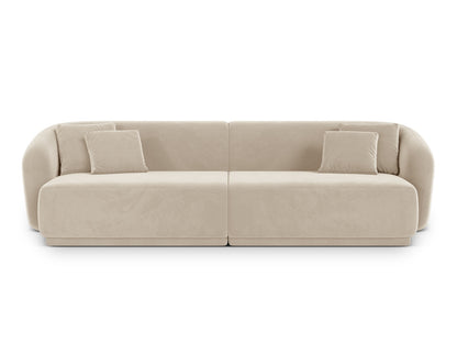Gomera — Sofa Beige (Salvador 1) Black Plastic