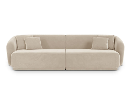 Gomera — Sofa Beige (Salvador 1) Black Plastic