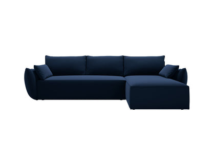 Kaelle — Corner Sofa (252x165x87 cm) Royal Blue (Bluvel 86) Right