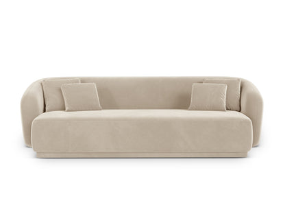 Gomera — Sofa Beige (Salvador 1) Black Plastic