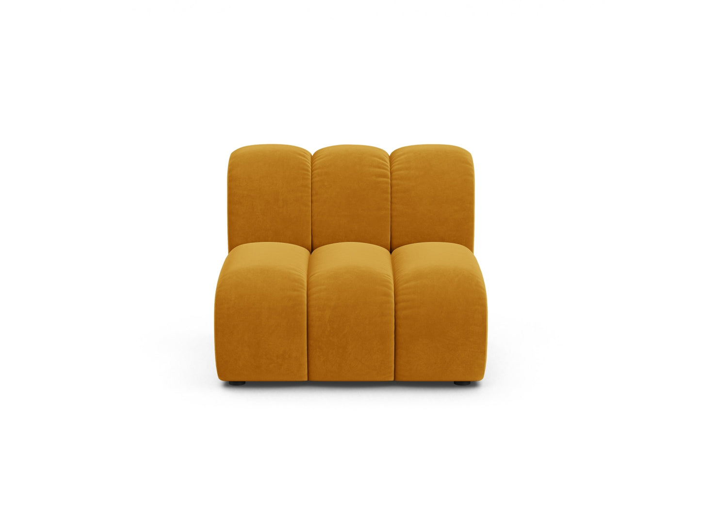 Lupine — Modular Sofa Yellow (Salvador 10) Black Plastic