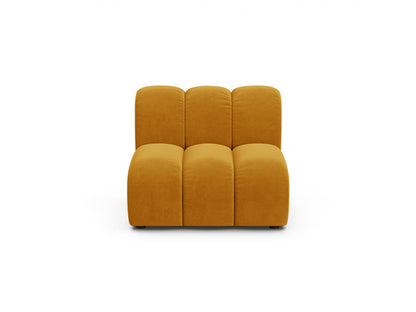 Lupine — Modular Sofa Yellow (Salvador 10) Black Plastic