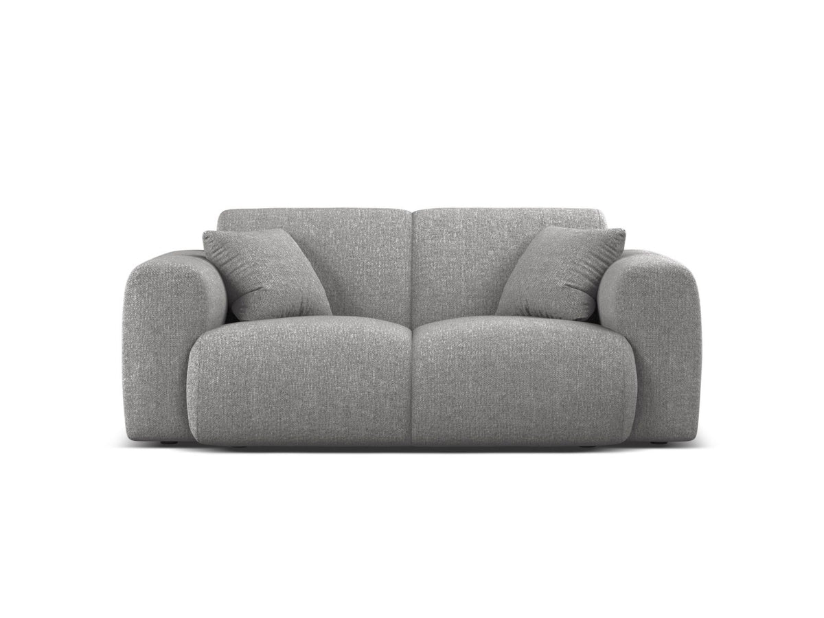 Molino — Sofa Light Grey (Eden 18 Grey) Black Plastic
