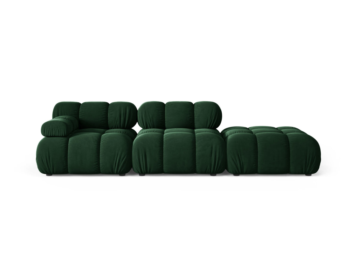 Bellis — Sofa (282x94x70 cm) Bottle Green (Bluvel 78) Right