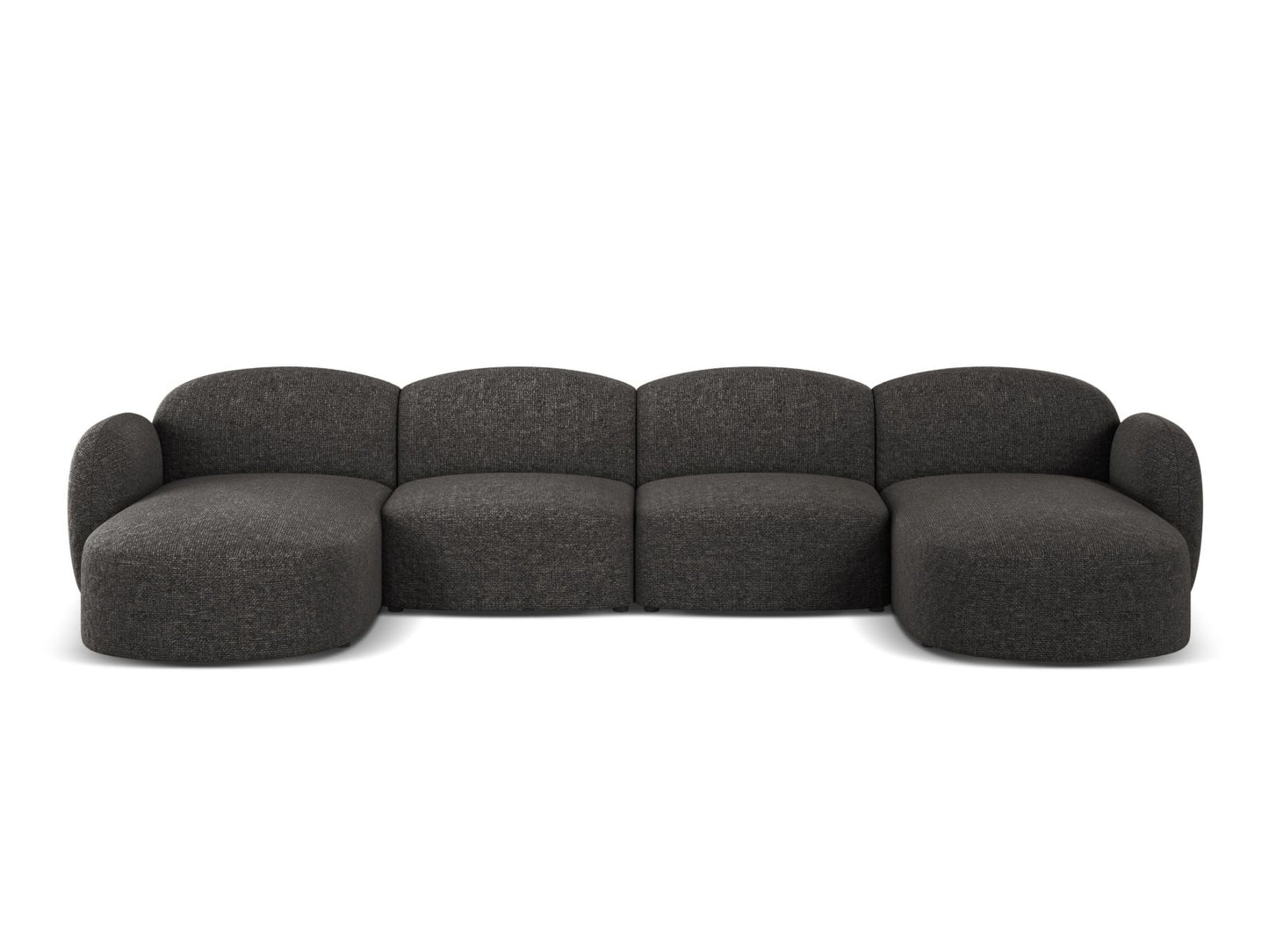 Blair — Panoramic Sofa Anthracite (Eden 21 Black) Black Plastic