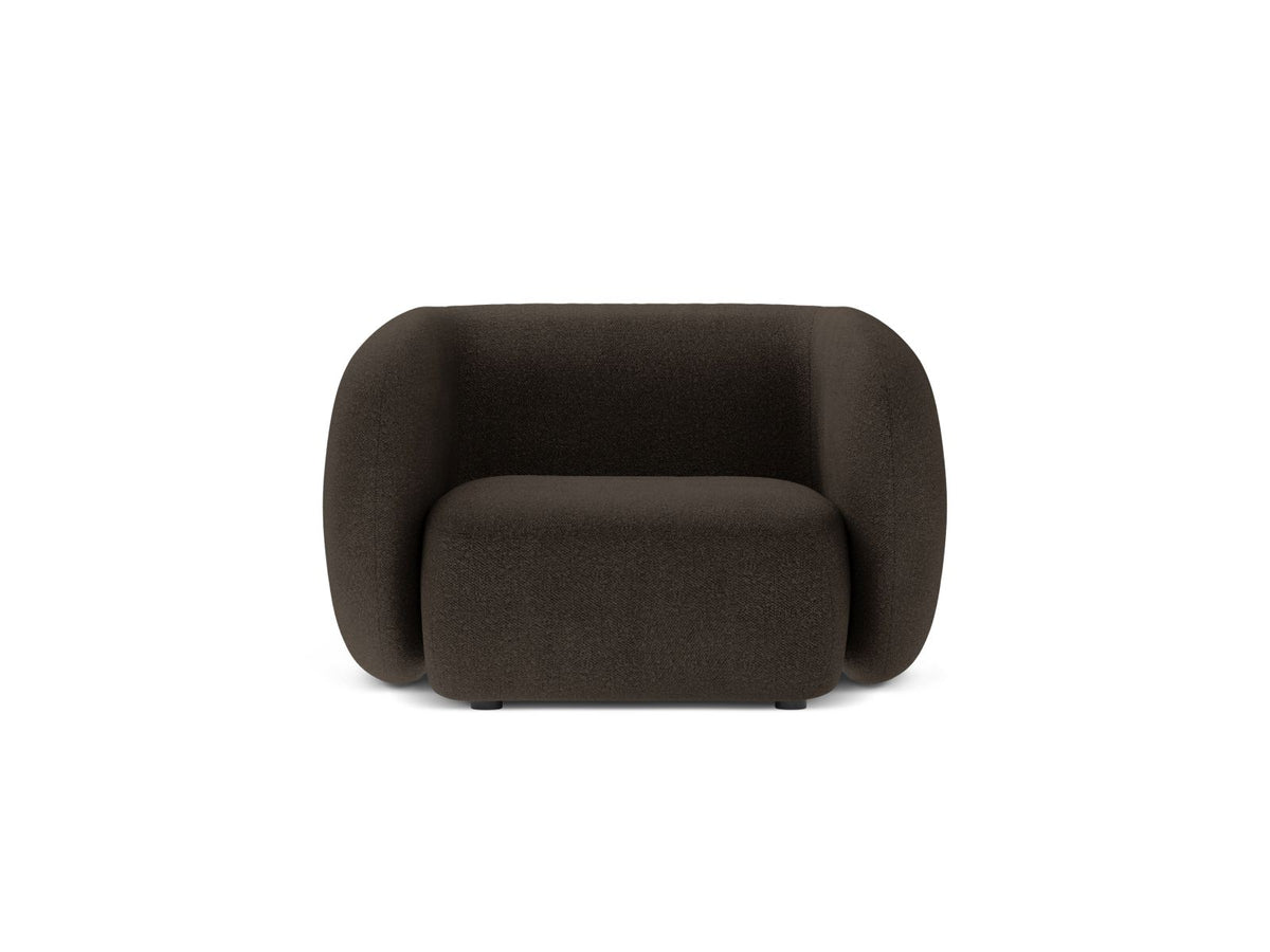 Kate — Armchair Brown (Baloo 2081) Black Plastic