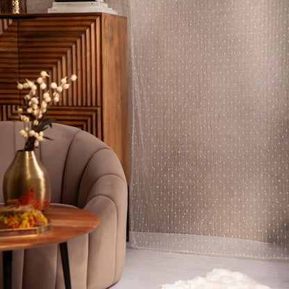 White Shangri-La Curtain with Tape 140x250 cm by Homla