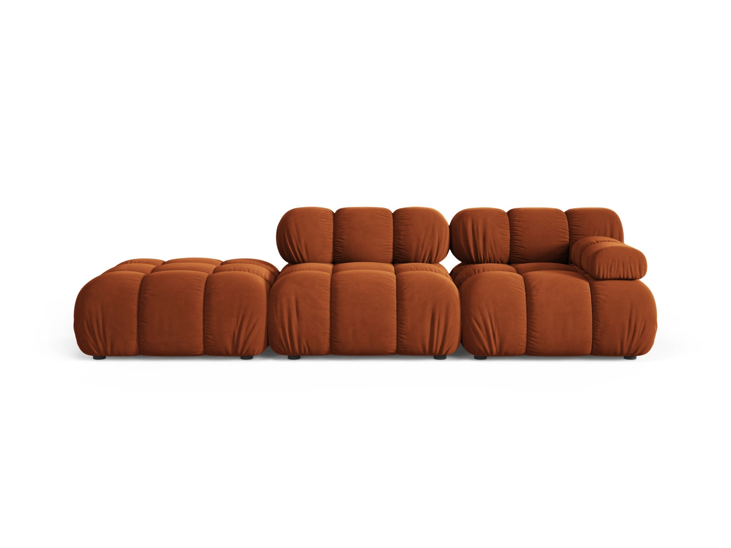 Bellis — Sofa (282x94x70 cm) Terracotta (Bluvel 4215) Left