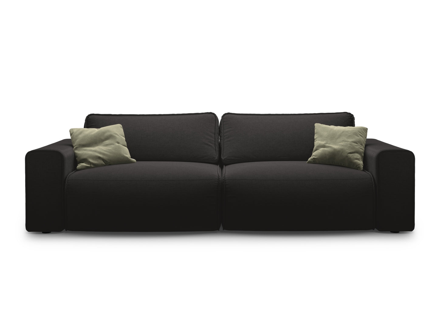 Victor — Sofa Black (Moly 99) Black Plastic