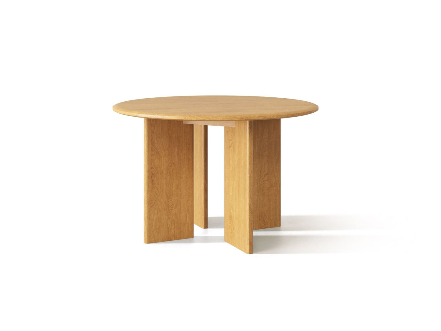 Charlotte — Table (120x120x76 cm) Natural Oak (Wood)