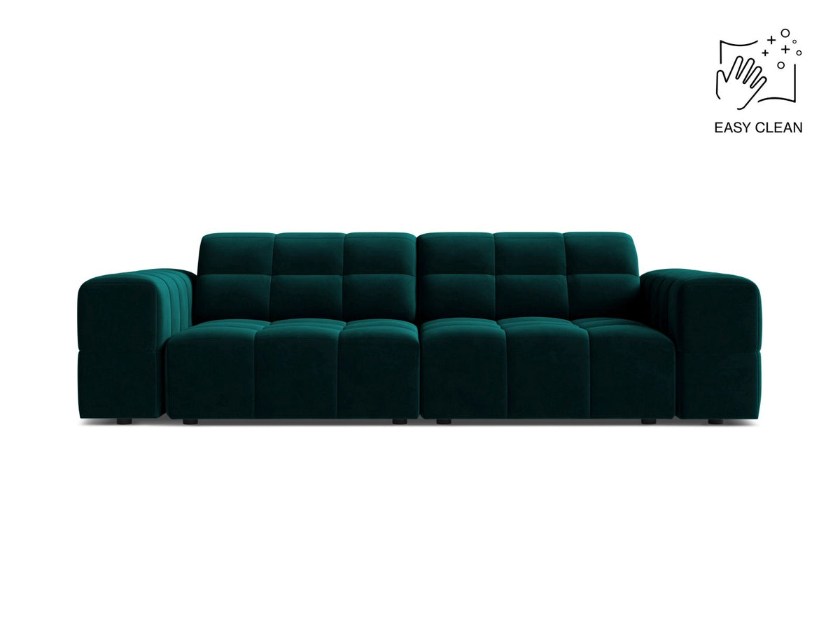 Jennifer — Sofa Deep Petrol (Venus 2911) Black Plastic
