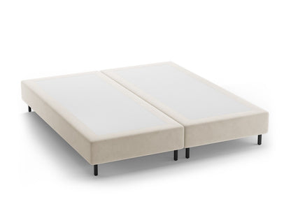 Whale — Bed Base Beige (Paris Cream) Black Metal