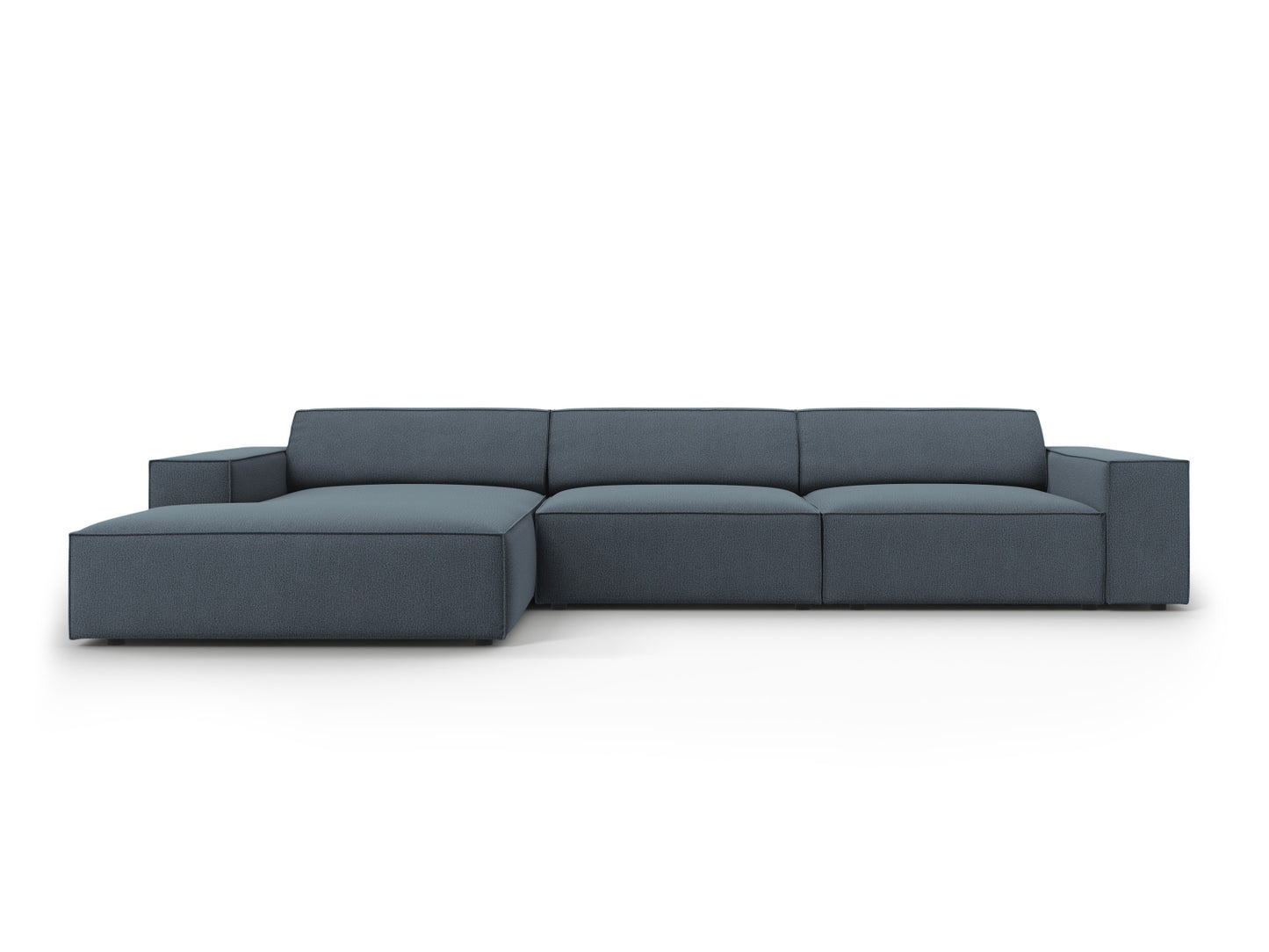 Jodie — Corner Sofa (284x162x77 cm) Blue (Megan 361) Left