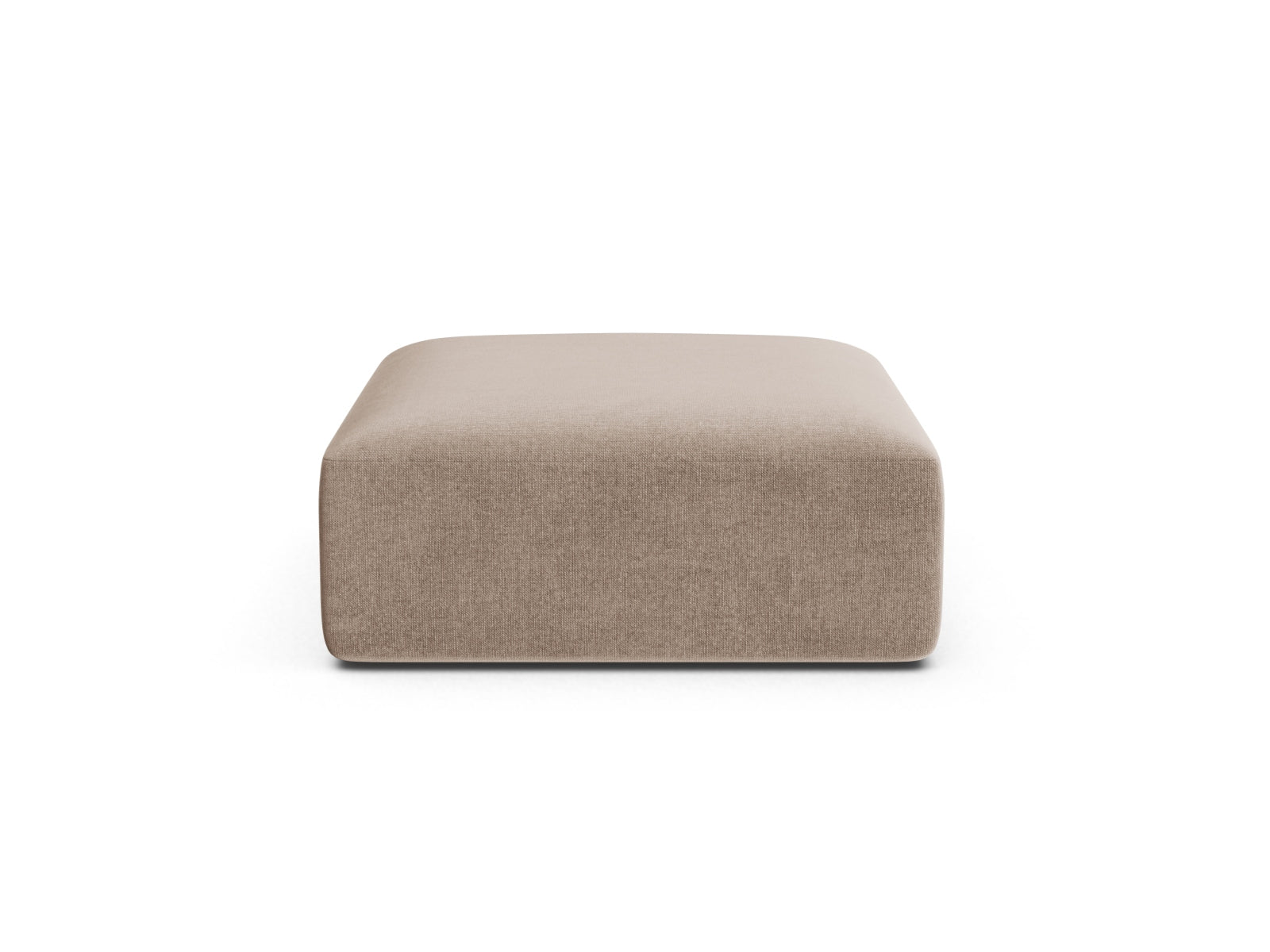 Campi — Pouf Dark Beige (Vogue 3) Black Plastic